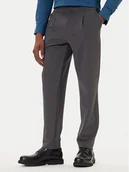 Spodnie męskie - Calvin Klein Chinosy LV04LE613G Szary Slim Fit - miniaturka - grafika 1