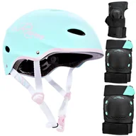 Ochraniacze - Zestaw Raven Kask F511 Mint/Pink Xs + Ochraniacze Dexard Black/Mint S - miniaturka - grafika 1