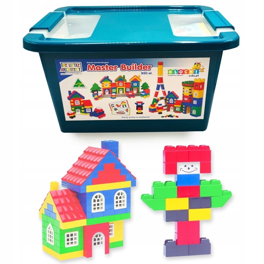 Klocki konstrukcyjne Little Architect Master Builder 950 el. kreatywne 4+