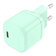 Ładowarki do telefonów - Ładowarka sieciowa Vention FAKG0-EU USB-C GaN 30W (zielona) - miniaturka - grafika 1