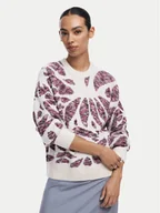 Swetry damskie - Desigual Sweter Kamloops 24WWJF57 Écru Loose Fit - miniaturka - grafika 1