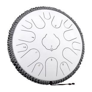Tongue Drum Hluru TWR15-14 bęben Biały liść - Akcesoria do perkusji - miniaturka - grafika 1