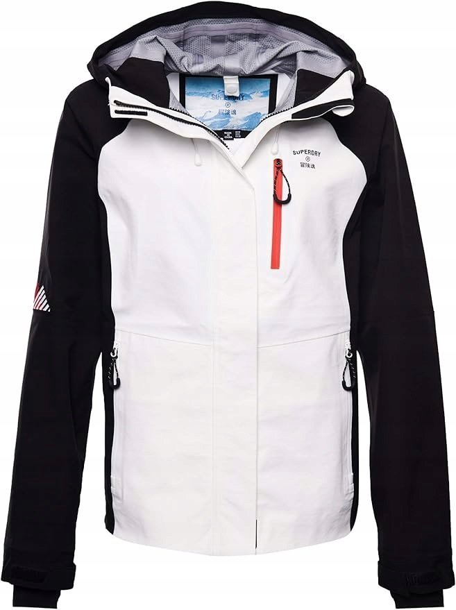 Kurtka damska ALPINE SHELL JACKET, Superdry, biała, rozmiar 44