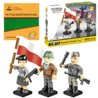 Klocki - Cobi 2057 FIGURKI Powstańcy Warszawcy z 1944 roku HC WW2  35 EL. + PŁYTKA - miniaturka - grafika 1