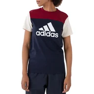 Koszulki sportowe damskie - Koszulka adidas Essentials Colorblock Logo HJ9463 - multikolor - miniaturka - grafika 1