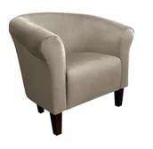 Fotele - ATOS Fotel Milo MG09 nogi venge szary beż - miniaturka - grafika 1