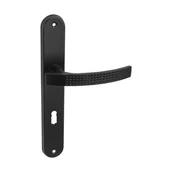 Klamki - Klamka AMB Argo na klucz, czarna - miniaturka - grafika 1