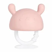 Gryzaki dla dzieci - Gryzak logopedyczny - grzybek Teether mashroom zabawka sensoryczna różowa - miniaturka - grafika 1