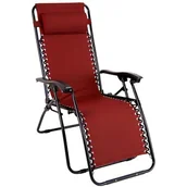 Fotele i krzesła ogrodowe - Fotel ogrodowy PATIO Relax Bordowy - miniaturka - grafika 1