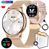 Smartwatch - Rubicon RNCF30 Złoty Różowy - miniaturka - grafika 1