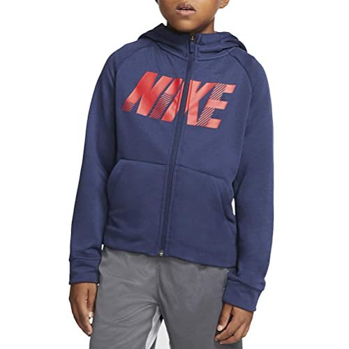 NIKE B Nk Dry GFX FZ Hoodie Hooded Full Zip LS Top Dzieci