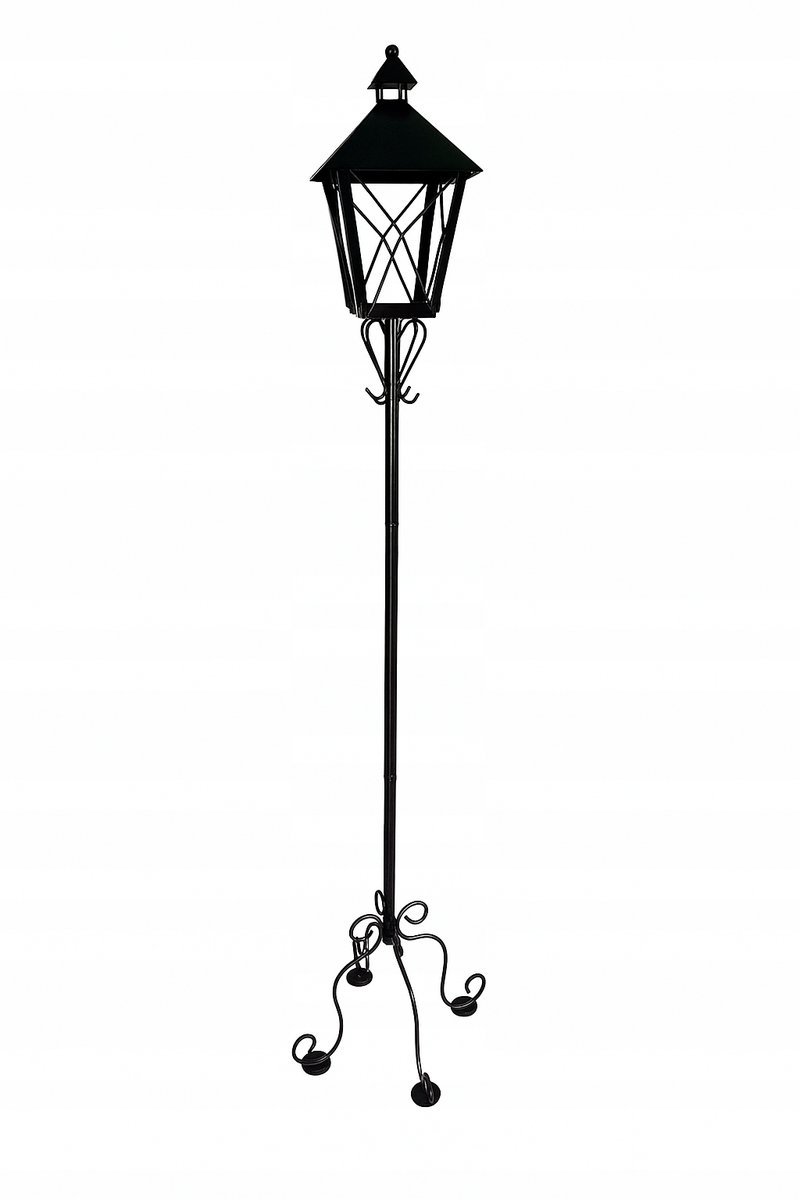 LATARNIA OGRODOWA RETRO 190 CM STYL VINTAGE DEKORACJA LAMPA STOJĄCA