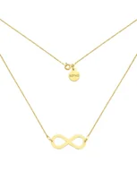 Naszyjniki - Złoty naszyjnik z dużą nieskończonością - miniaturka - grafika 1