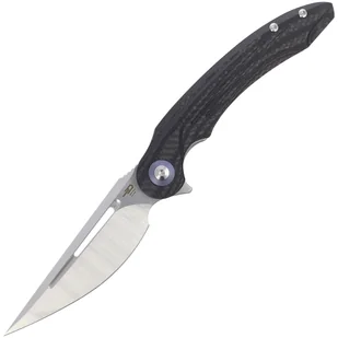Nóż składany Bestech Irida Carbon Fiber / Black G10, Satin 14C28N by Kombou (BG25D) - Noże - miniaturka - grafika 1
