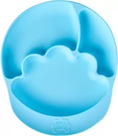 Miseczki i talerzyki dla dzieci - Nana's Manners BLUE Talerz silikonowy z przyssawką - miniaturka - grafika 1