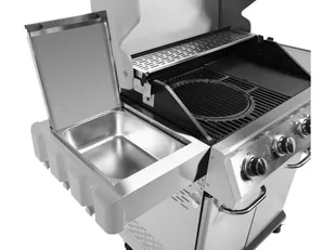 GRILL GAZOWY 4+1 STAL NIERDZEWNA 14,2KW, Z SZYBĄ - Grille gazowe - miniaturka - grafika 6