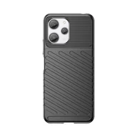 Etui i futerały do telefonów - Pancerne elastyczne etui pokrowiec do Xiaomi Redmi 12 Thunder Case czarne HURTEL - miniaturka - grafika 1