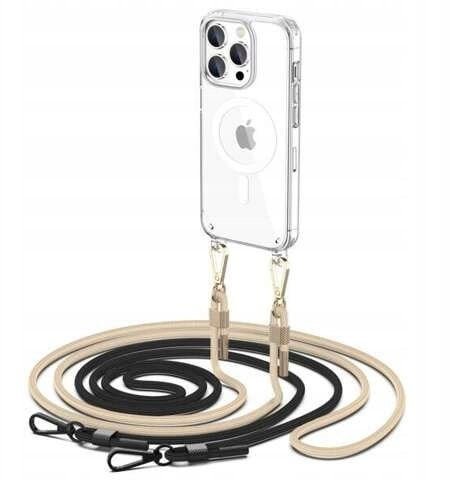 Etui Tech-Protect FlexAir Chain MagSafe do iPhone 15 Pro + Smycz