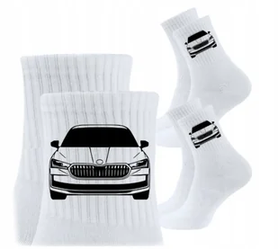 3x Skarpetki Urodziny Prezent Skarpety dla kierowcy auta SKODA - Skarpetki męskie - miniaturka - grafika 1
