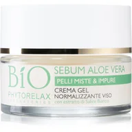 Balsamy i kremy do ciała - Phytorelax Laboratories Bio Sebum Aloe Vera nawilżający krem-żel do redukcji nadmiernego przetłuszczania się skóry 50 ml - miniaturka - grafika 1