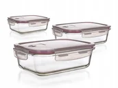 Pojemniki kuchenne - POJEMNIKI NA JEDZENIE DO LODÓWKI gotowy prezent 550,950,1450 ml HERMETYCZNE - miniaturka - grafika 1