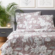 Pościel - Homla, Komplet pościeli z mikrofibry, rośliny 200x220 cm - miniaturka - grafika 1