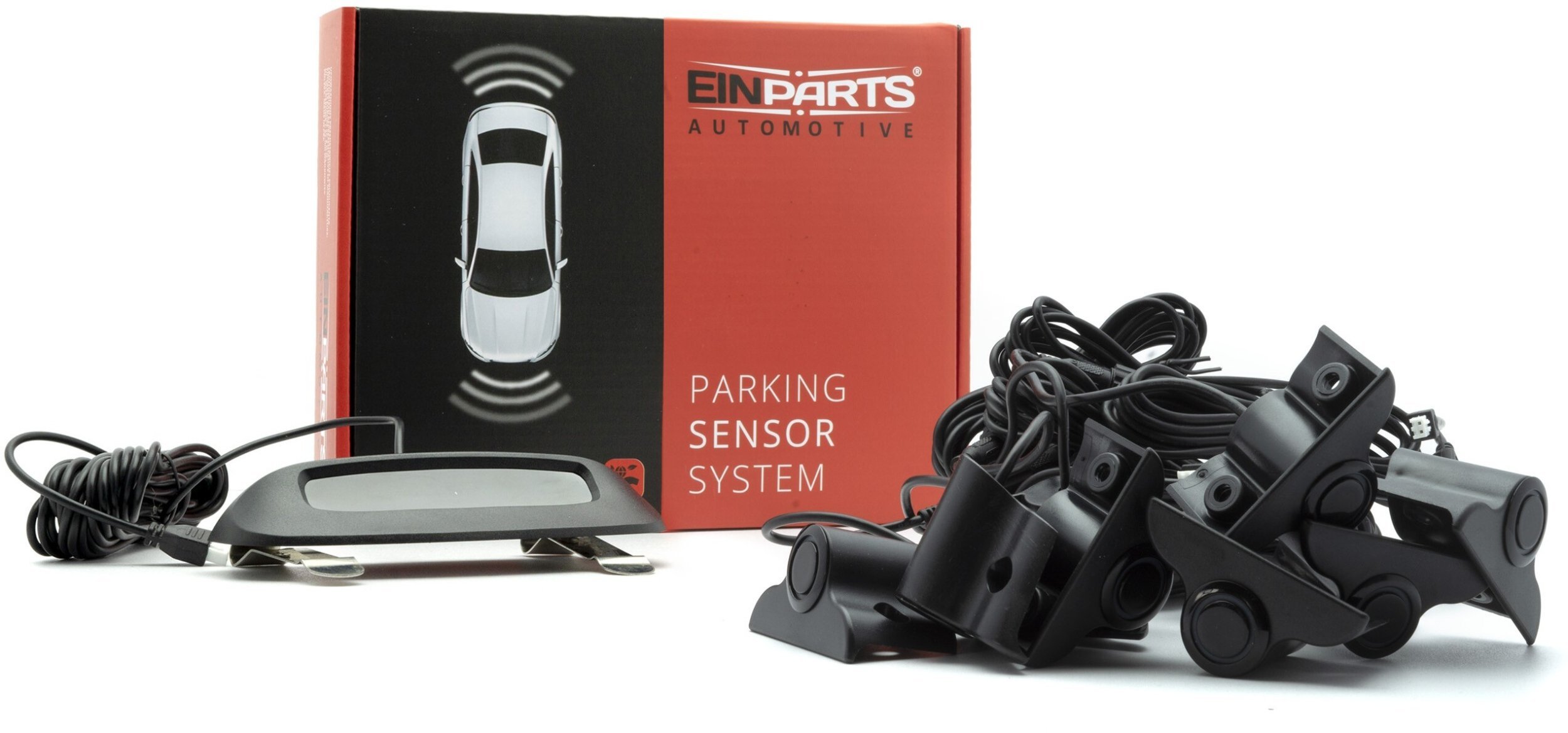 Einparts Automotive EINPARTS CZUJNIKI PARKOWANIA 8 SENSORY DO TRUCK Z CENTRALKĄ I WYŚWIETLACZEM