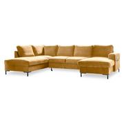 Narożniki - Musztardowożółta aksamitna rozkładana sofa w kształcie litery "U" Miuform Lofty Lilly, lewostronna - miniaturka - grafika 1