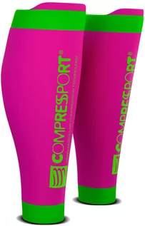 Bielizna sportowa męska - Compressport compress port Wade leeve Calf R2 V2 Fluo, różowy, T4 CS2R2V2FL3430_3430_T4 - grafika 1