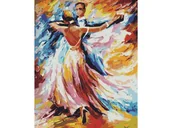 Malowanie po numerach - Obraz Malowanie Po Numerach Rama 40X50Cm Para W Tańcu - miniaturka - grafika 1