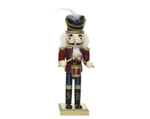 Figurka Dziadek Do Orzechów Ozdoba Z Drewna 50Cm - Ozdoby bożonarodzeniowe - miniaturka - grafika 1