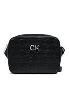 Torebki damskie - Calvin Klein Torebka Re-Lock Camera Bag Emb Mono K60K610199 Czarny - miniaturka - grafika 1