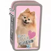 Piórniki - Piórnik potrójny z wyposażeniem Sweet Pomeranian - miniaturka - grafika 1