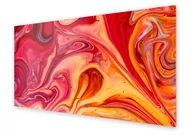 Dekoracje domu - Panel kuchenny HOMEPRINT Czerwono pomarańczowa plama 120x60 cm - miniaturka - grafika 1