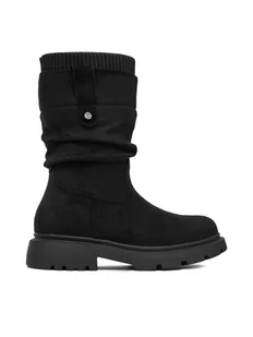 DeeZee Kozaki CEO-CS6587-03 Czarny - Buty dla dziewczynek - miniaturka - grafika 1