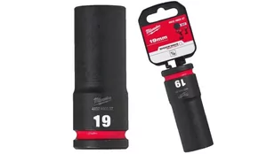 Udarowa nasadka długa adapter 11.1mm 1/2 HEX M6 o długośći 19mm MILWAUKEE - Klucze i nasadki - miniaturka - grafika 1