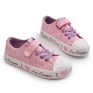 Buty dla dziewczynek - Trampki Dziewczęce Lee Cooper LCW-24-02-2160 Różowe - miniaturka - grafika 1