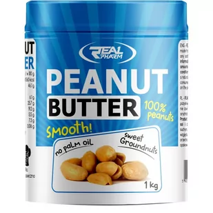 REAL PHARM REAL PHARM Peanut Butter 1000g MASŁO ORZECHOWE - Słodkie kremy i masła - miniaturka - grafika 1