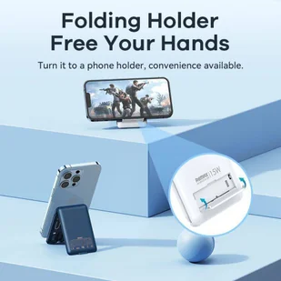 ŁAD SHELL SERIES REMAX 15W RP-W59 FOLDABLE CABLE WIRELESS - Ładowarki do telefonów - miniaturka - grafika 3