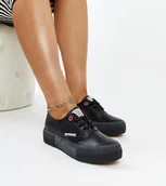 Trampki damskie - Czarne damskie trampki CROSS JEANS-37 - miniaturka - grafika 1