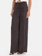 Spodnie sportowe damskie - Guess Spodnie materiałowe W5YB02 WH5N2 Czarny Regular Fit - miniaturka - grafika 1