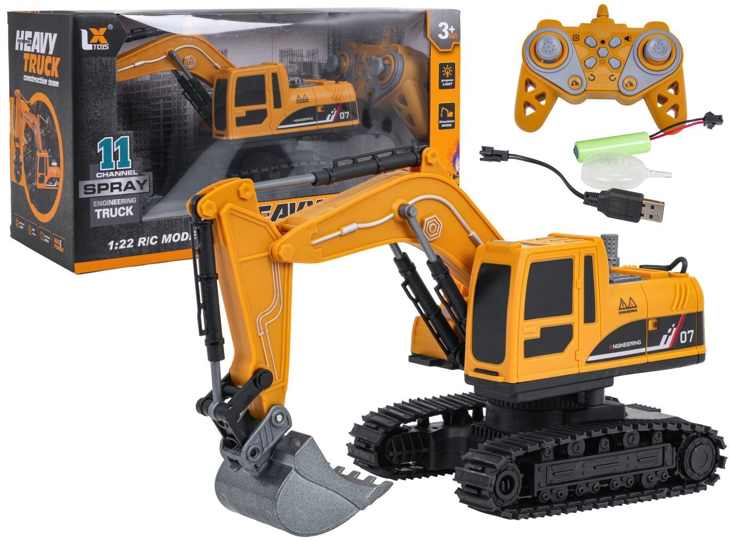 R/C Koparka Metalowe Elementy 1:22