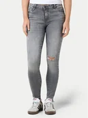 Spodnie damskie - Noisy May Jeansy Kimmy 27030525 Szary Skinny Fit - miniaturka - grafika 1