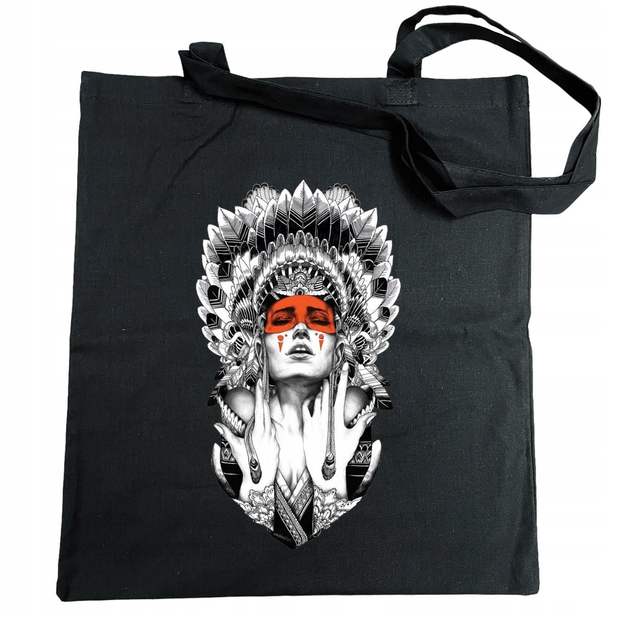 Torba na zakupy modna Nadruk Indianka