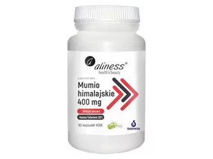 Aliness Mumio Himalajskie (Shilajit Extract) 400mg 90 Kapsułek wegetariańskich - Suplementy naturalne - miniaturka - grafika 1