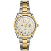 Zegarki męskie - Zegarek męski Jordan Kerr L1053 srebrno-złoty - miniaturka - grafika 1