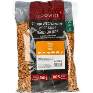 Zrębki do wędzenia olchowe 450 g Browin - Akcesoria do grilla - miniaturka - grafika 1