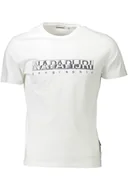 Koszulki i topy damskie - T-SHIRT Z KRÓTKIM RĘKAWEM NAPAPIJRI MĘSKI BIAŁY - Napapijri - miniaturka - grafika 1