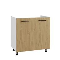 Meble kuchenne - Bari Szafka Dolna Pod Zlew D2Z-80 Dąb Kamienny - miniaturka - grafika 1