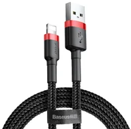 Kable USB - Baseus kabel Cafule USB - Lightning 0,5m 2,4A czerwono-czarny - miniaturka - grafika 1